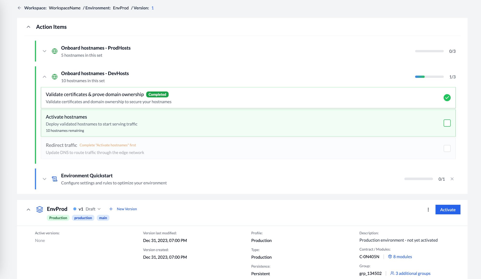 Onboarding in primary interface